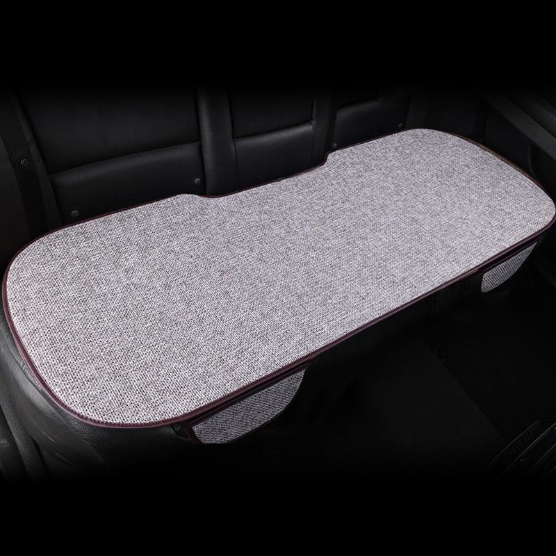 Чехол на подушку сиденья автомобиля, всесезонный, универсальный, льняной, противоскользящий, дышащий, внутренняя подушка для мужчин и женщин, передняя и задняя подушка для спинки сиденья автомобиля