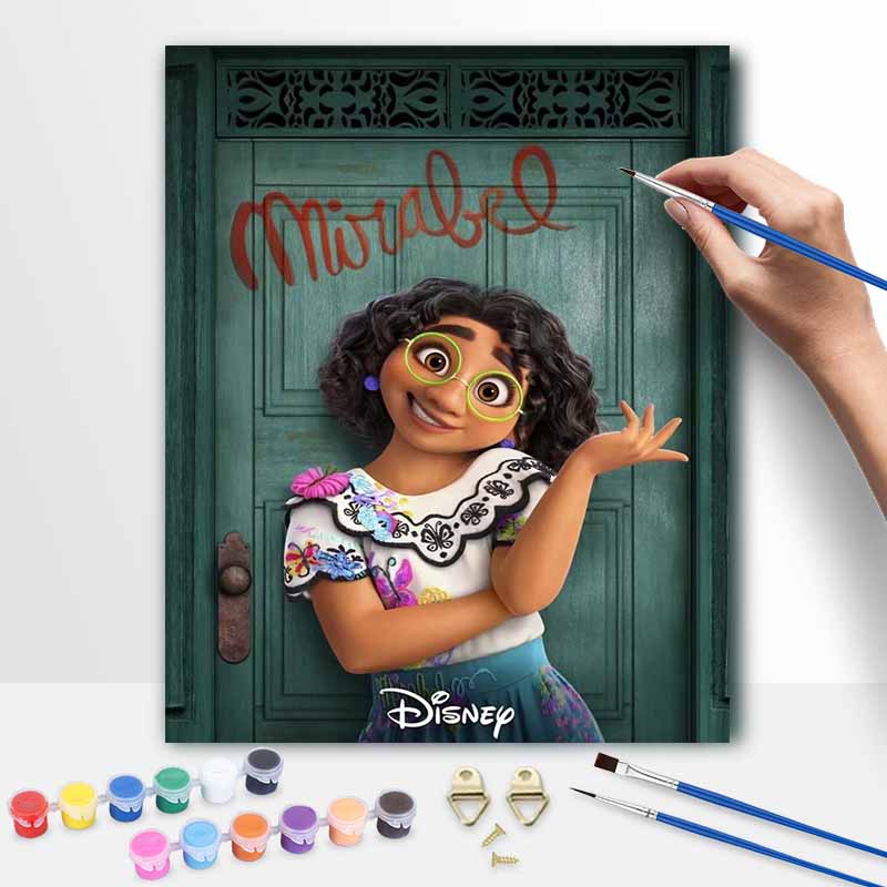 Disney Mirabel Encanto oil painting art set handmade diy gift home decoration