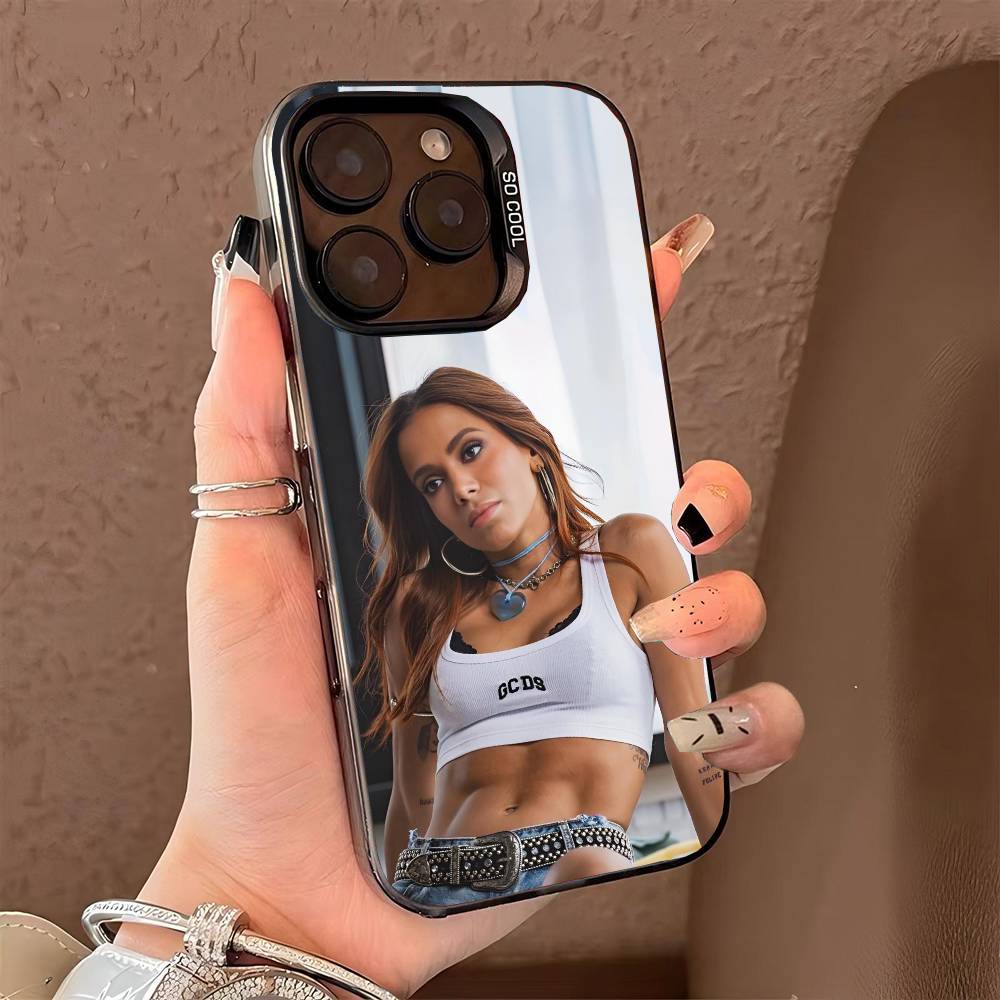 Чехол для телефона singer A-anitta funk generation для iPhone 17 17Air 16 15 14 13 12 11 Pro Max Plus Цветной Серебристый