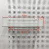 Eco-Friendly Odorless Metal Pegboard with No-Drill Hanging Baskets