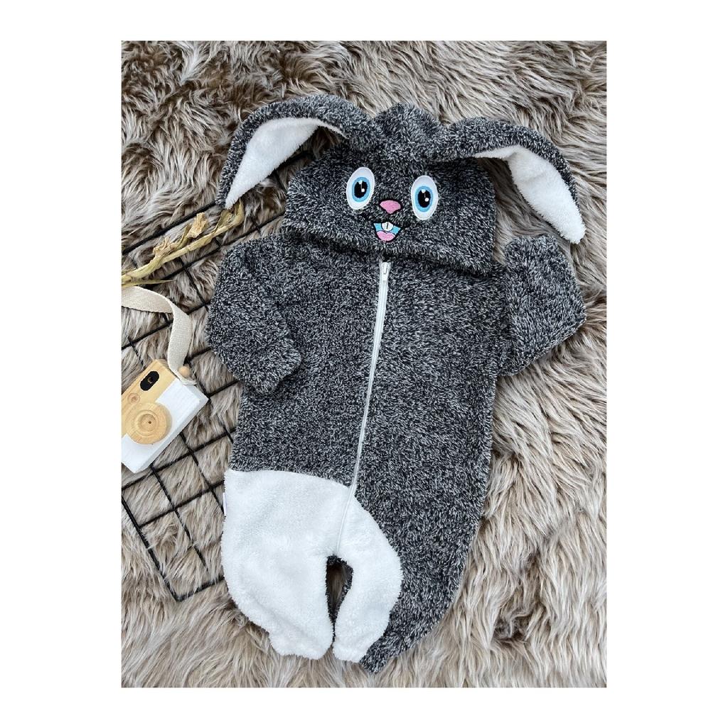 Welsoft плюшевый унисекс зимний детский спальный мешок с кроликом на молнии