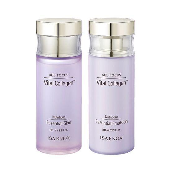 ISA KNOX Набор Age Focus Vital Collagen из 2 предметов (+ Тоник 100 мл + Эмульсия 100 мл)
