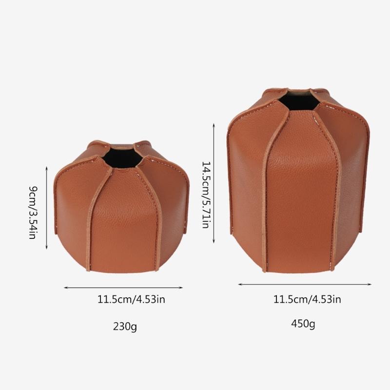 Gas Canister Cover Cylinder PU Leather Gas Canister Protective Box Propane Gas Cylinder Cover Gas Fuel Tanks Protector