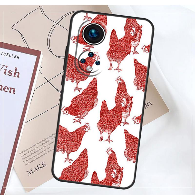 Мультяшный чехол Курица Петух Для Honor Magic 8 7 5 6 Pro X9a X9b X9c X9d X8b X8c Win RT 50 70 90 200 400 Pro Обложка