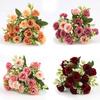 Nordic Style Silk Roses: 15-Head Artificial Floral Art for Home Decoration and Indoor Display