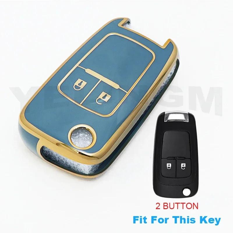 TPU Smart Key Case For Chevrolet Car Key Fob for Chevrolet Chevy Cruze Malibu Camaro Aveo Equinox Impala Sonic 2 3 4 5 Buttons