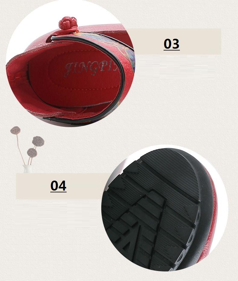 Высококачественные туфли-лодочки из натуральной кожи для мам, женские летние туфли-лодочки Мэри Джейн с липучкой, туфли на блочном каблуке с круглым носком, стильные туфли в этническом стиле