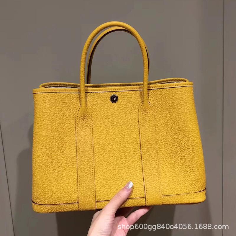 2023 Модная садовая сумка из натуральной кожи: Женская сумка через плечо и дамская сумочка большой вместимости