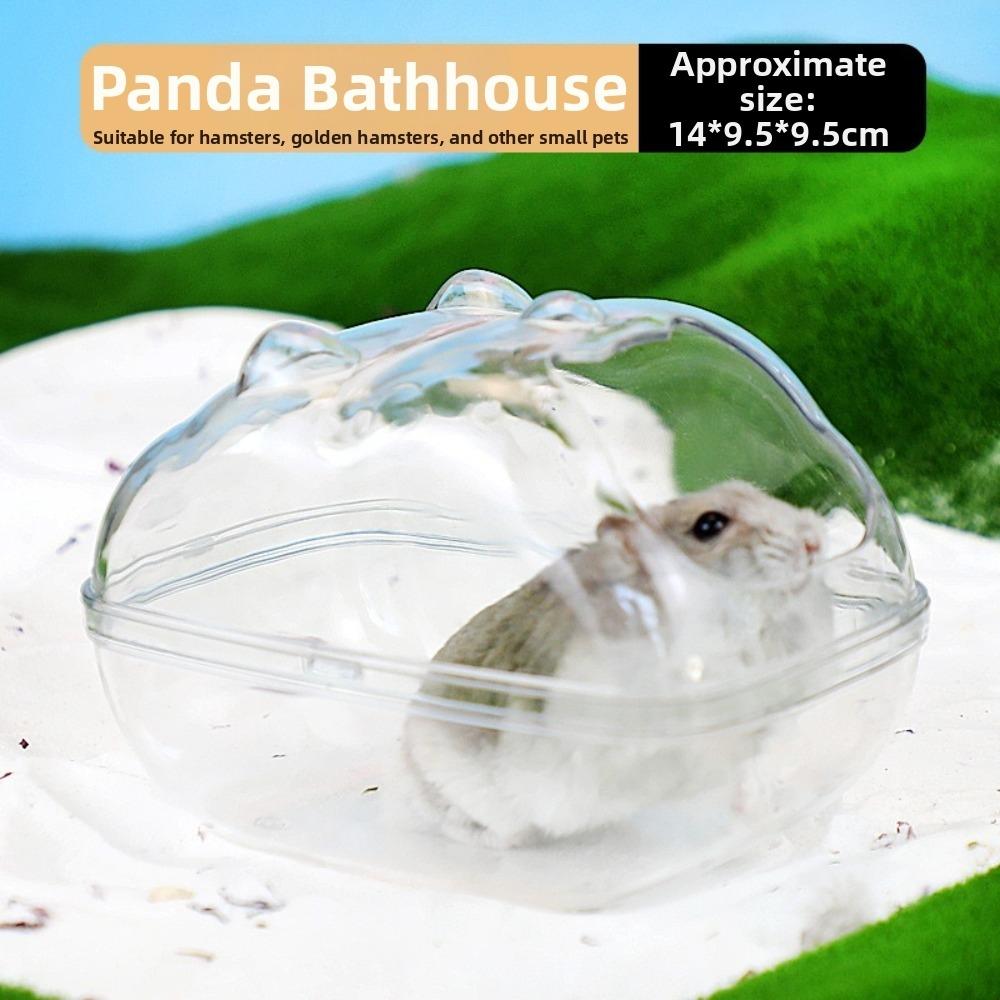 Cheese Shape Hamster Sand Bath Box Plastic Small Animal Bathtub Hamster Litter Box for Small Pets
