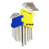 S&;R Professional Long Allen Key Set. 13 Pcs Male Hex Keys. 1.27 To 10 Mm with Sphere for Bicycles, Motorcycles, Cars, Furniture,