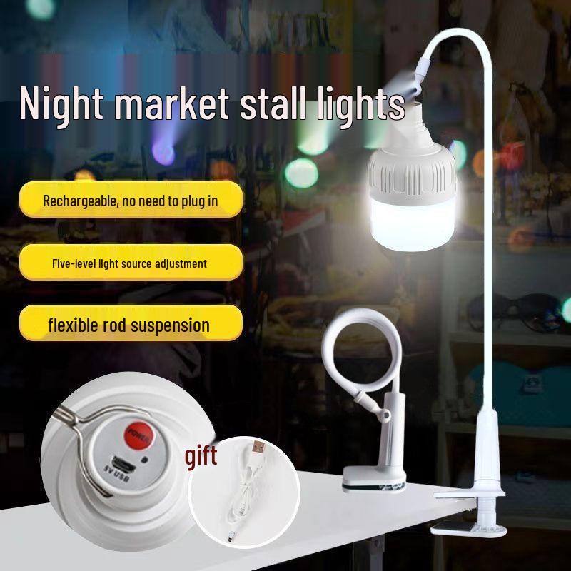 Portable LED Camping & Emergency Light Bulb for Night Markets and Outdoor Use