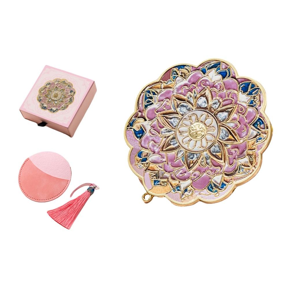 Медное 3D Зеркало для макияжа в виде цветка Изысканное винтажное зеркало Зеркало в китайском стиле Дуньхуан Унисекс