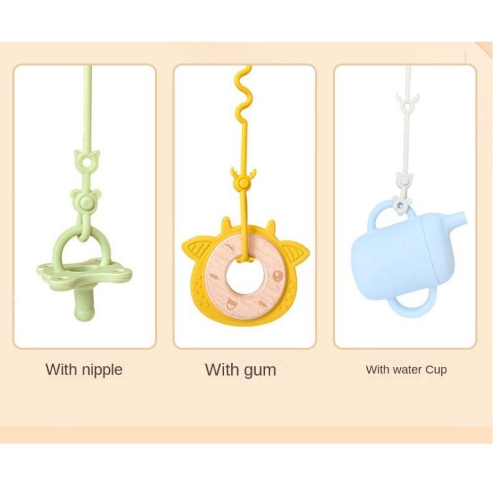 Силиконовая детская соска-цепочка в виде оленя, держатель для соски, зажимы, детские игрушки для прорезывания зубов, ремни для малышей
