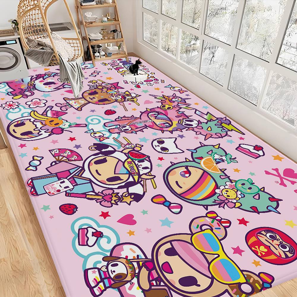 Cartoon T-Tokidoki Floor Mat Rectangle Anti-slip Home Soft Badmat Front Door Indoor Outdoor Mat Hotel Decor Mat
