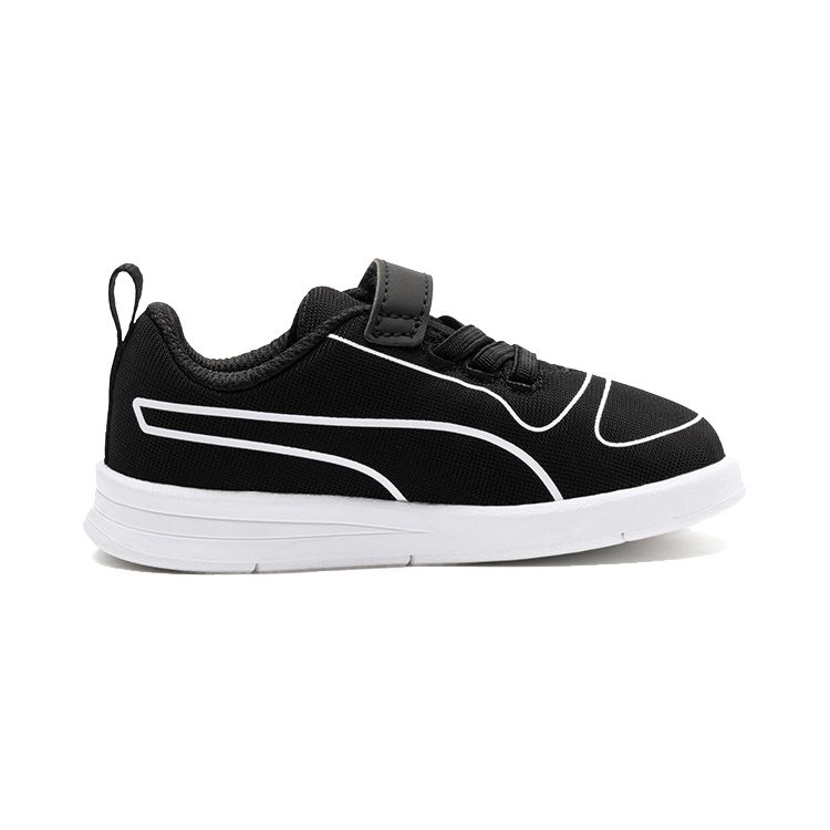 Puma Kali V Черно-белые Спортивные Беговые Кроссовки Детские кеды 367796-01