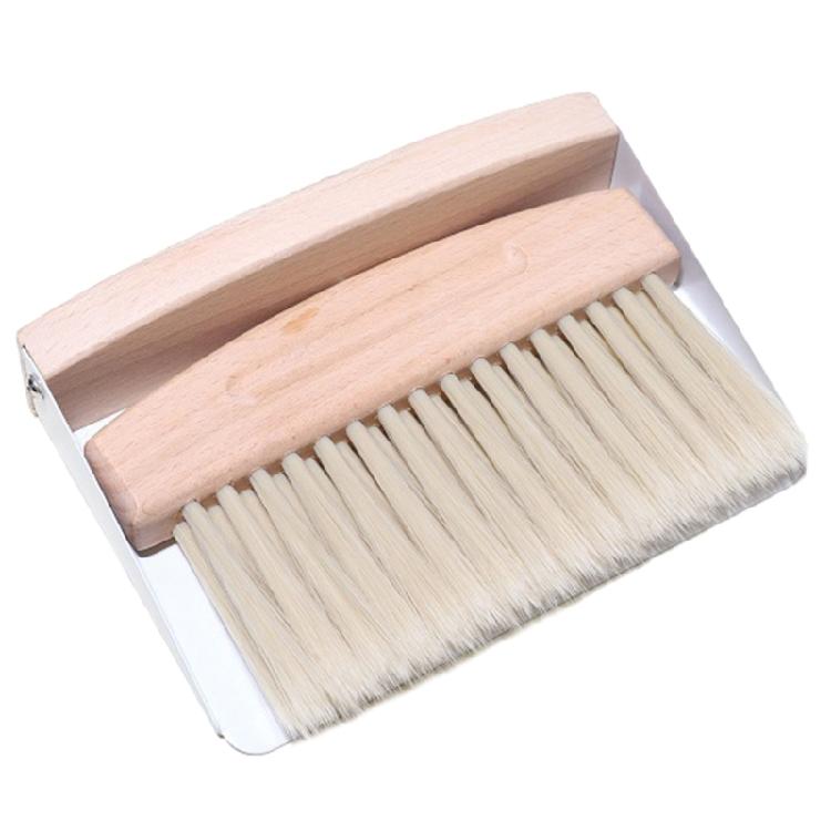 Beechwood Dustpan and Brush Combo with Comfortable Grip for Quick Cleaning Effective Dirt Removal Tool Cleaning Supplies