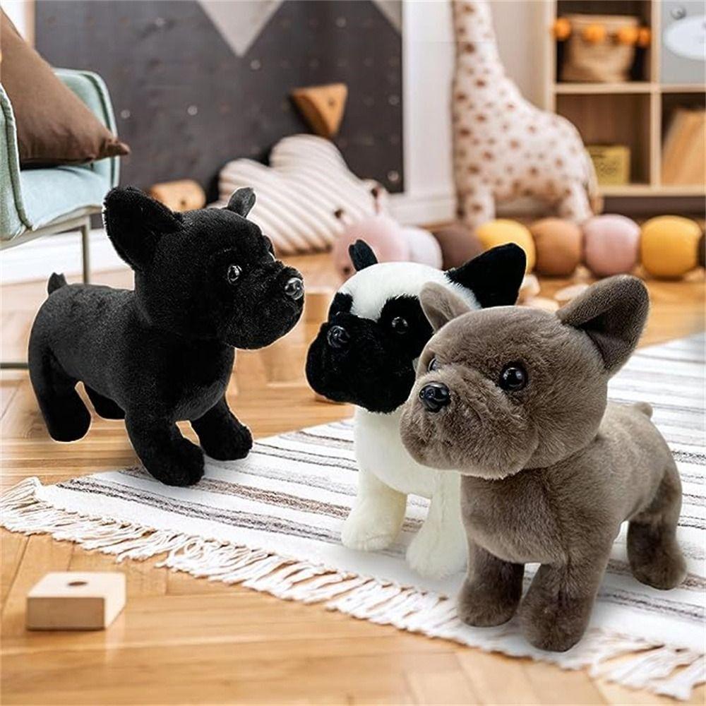 Мягкие игрушки Французский бульдог Плюшевые реалистичные животные Собака Мягкая игрушка Детская вечеринка День рождения