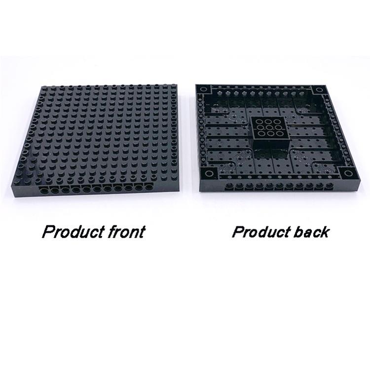 1 шт. базовая пластина, строительный блок, базовая пластина, черный соединительный кирпич, комбинация «сделай сам», MOC, модуль подключения с отверстиями 16x16, совместимые аксессуары, игрушки для детей