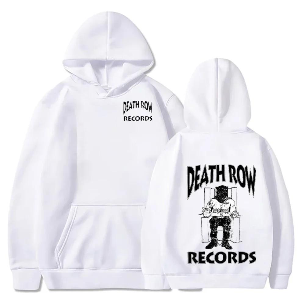 Death Row Records Hoodies Spring Autumn Fleece HoodieSweatshirts Pullover Fashion Men Women Loose Hooded  Hip Hop Streetwear Top