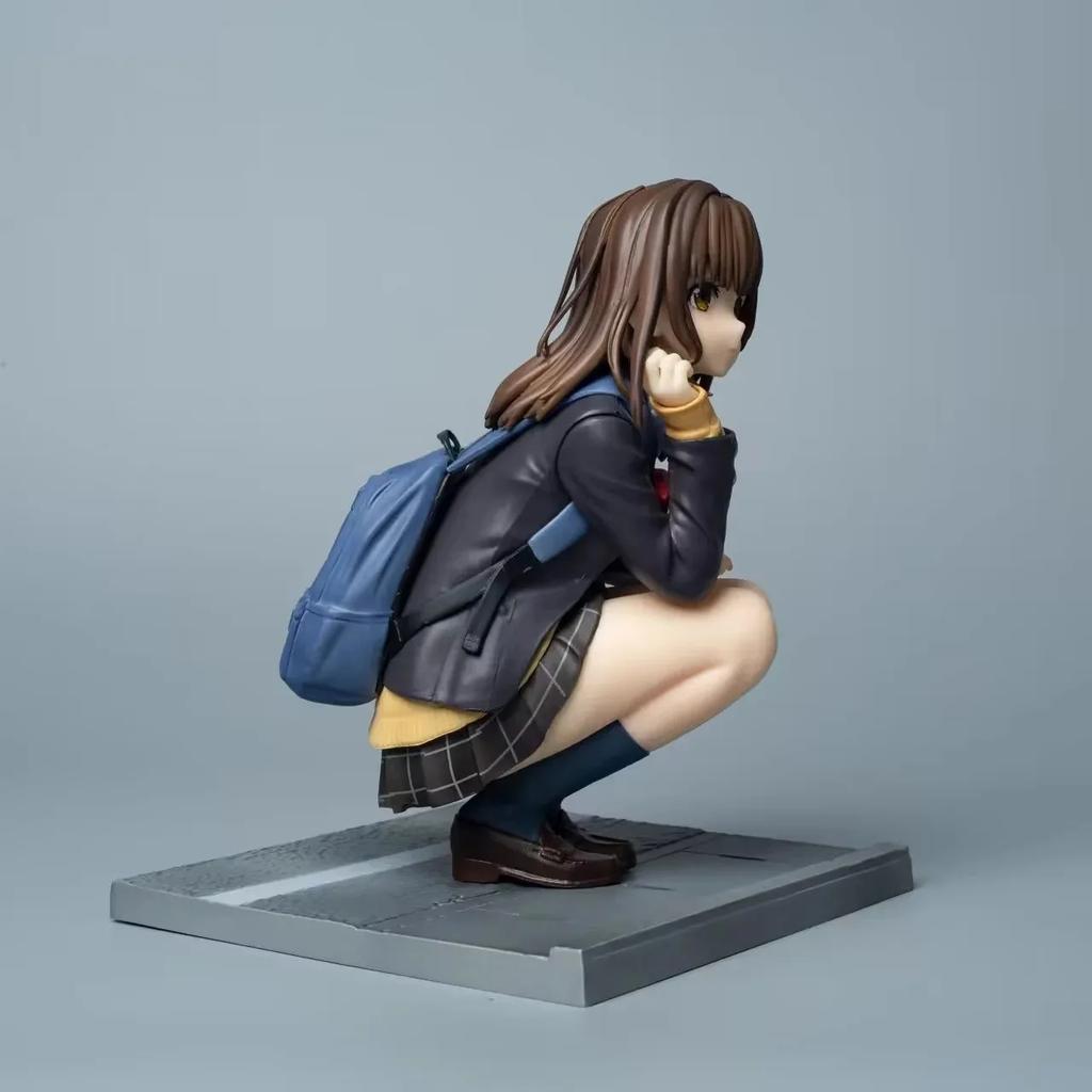 16 см Аниме Фигурка Огивара Саю Hige Wo Soru Soshite Joshikousei Wo Hirou Модель в приседе Игрушка Подарок Коллекция Фигурка Действия