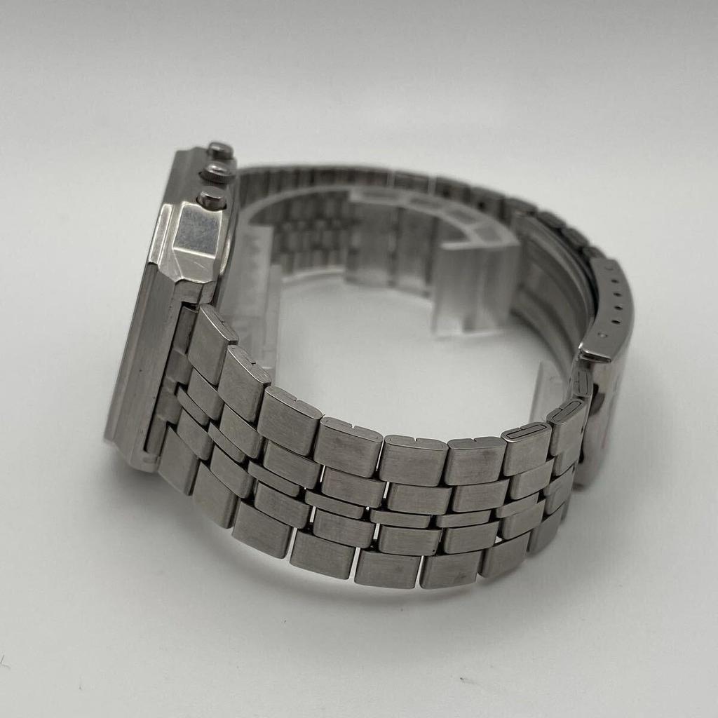 Б/у Мужские часы SEIKO ALBA с двойным циферблатом Y950-5040 Кварцевые Ана-Диджи Будильник Хронограф Винтажные