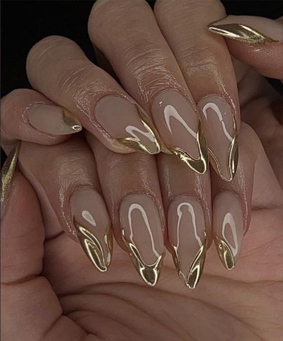 Европейские и американские градиентные персиковые балетные типсы для коротких ногтей