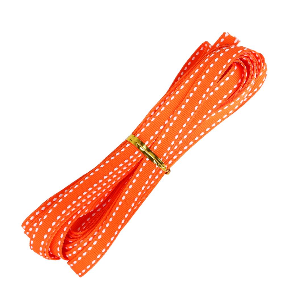 10mm Wide Polka Dot Webbing Packaging Gift Decoration Threaded Belt Colorful Various Ribbons