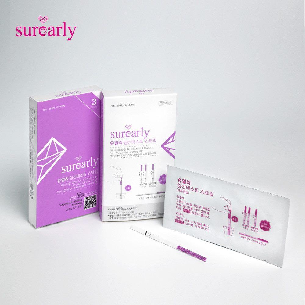 Тест-полоски на беременность sureearly (3 упаковки)