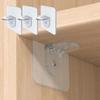 Набор из 4 шт. крепежей для перегородок шкафа без пробивания отверстий для бесшовной фиксации перегородок и крючков для несущего приклеивания