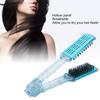 Multifunction Hair Straightener Clamp Brush Blue Hair Straightening Splint Comb  Salon Use