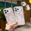 Для IPhone 17 ProMax Магнитный чехол для телефона N52 с лазерным изменением цвета для Apple 16 Прозрачная защитная крышка «Цветущая сакура»