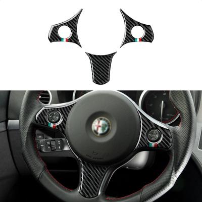 Накладка на руль автомобиля из углеродного волокна для Alfa Romeo 159 939 Brera Spider 2005 2006 2007 2008 2009 2010 2011