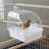 Detachable Bird Bath Cage Splash Proof Parrot Shower Box Parrot Bathing Pool  Small Medium Birds