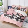Sanrio Kuromi Comforte Постельное белье с мультяшным принтом для спальни с наволочкой, подходит для детей и взрослых
