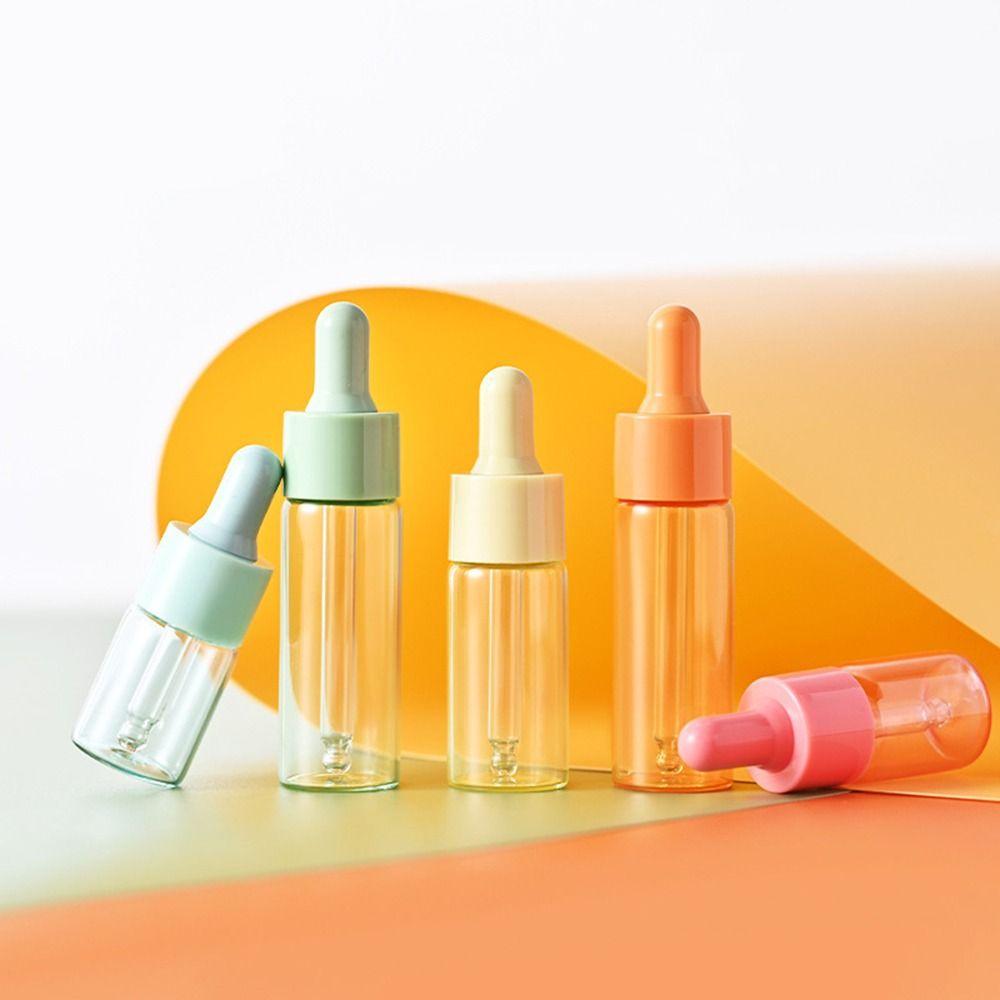 7 шт. многоразовых стеклянных флаконов для эфирных масел, пустой контейнер для духов, маленькая стеклянная капельница для жидкости