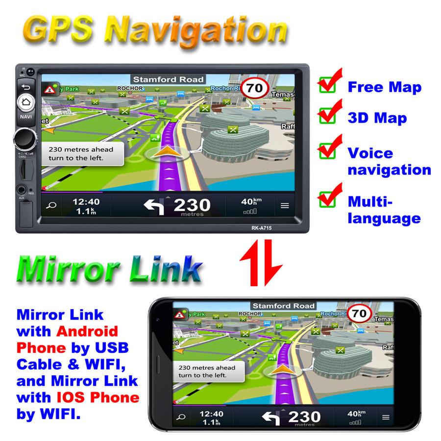 Четырехъядерный Android 8.1 Автомобильный mp5 GPS-плеер + phonelink+ + Bluetooth + FM