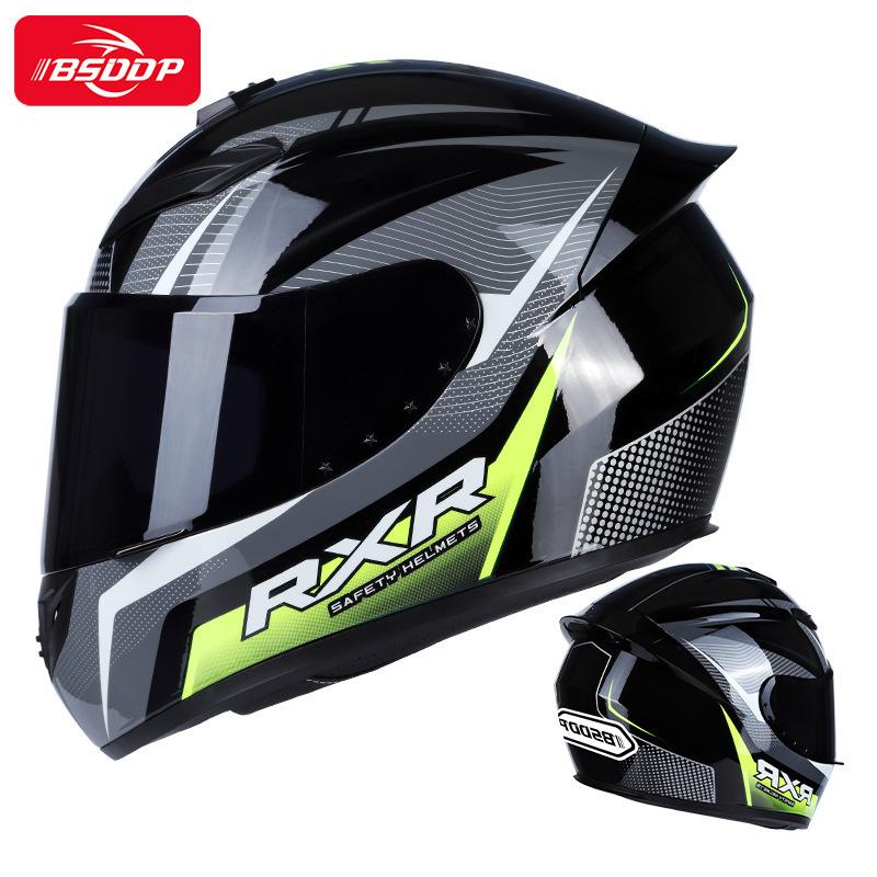 Motorcycle Helmet Racing Motocross Moto Helmets Full Face Helmets Flip up Moto Black Adult Motorbike Street Touring Cool Rider