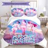 3pcs Kpop Hunter8 pattern bedding set duvet cover set includes duvet cover &pillowcases, perfect all season bedroom decoration & gift