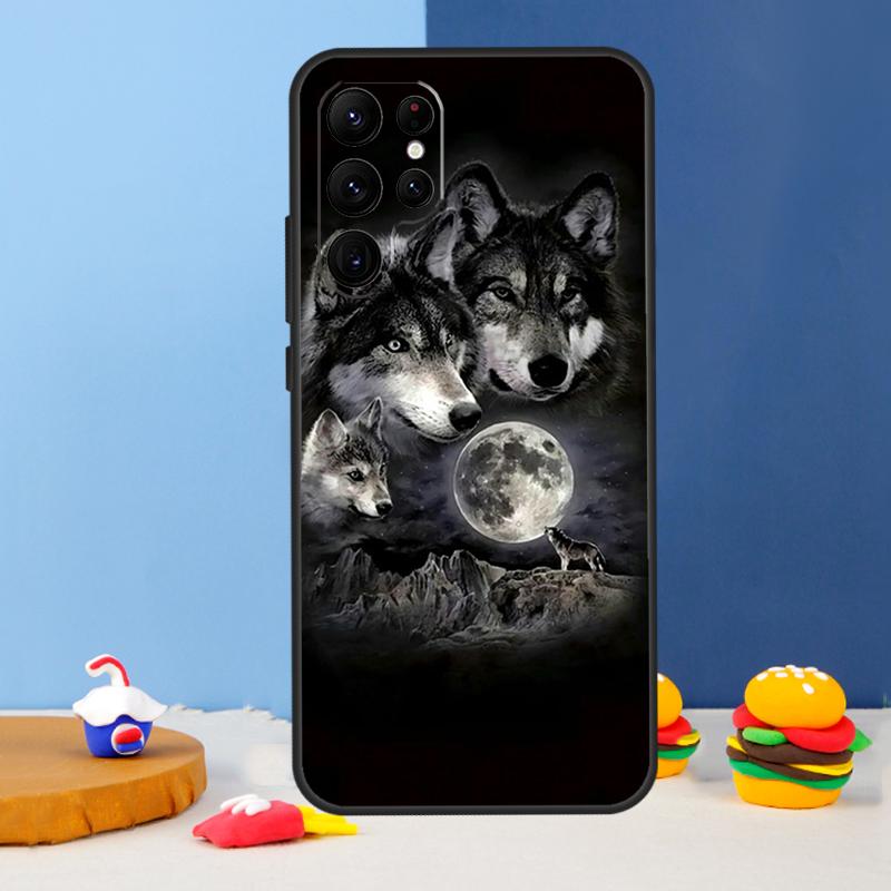 Чехол для телефона Animal Wolf Galaxy для Samsung Galaxy S24 S25 Ultra S9 S10 S20 S22 S21 S23 Plus S24 FE Cover Coque
