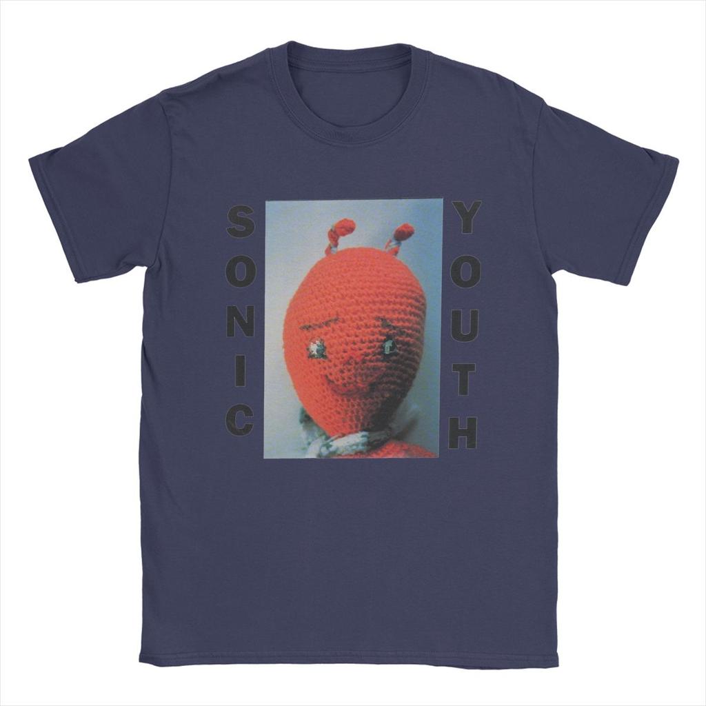 Мужские футболки Sonic Youth Хлопковые топы Новинка Футболка с коротким рукавом и круглым вырезом Вечеринка Футболка