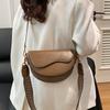 Niche Bag Women'S Fashion High-End Single Shoulder Messenger Bag Retro Underarm Saddle Bag