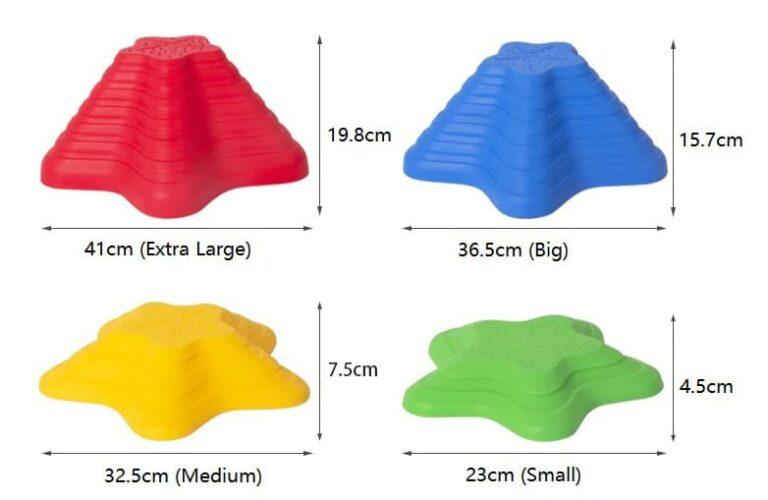 Sensory path river stones Childrens balancing stones  stepping stones  motor skills and coordination Starfish 11 pcs