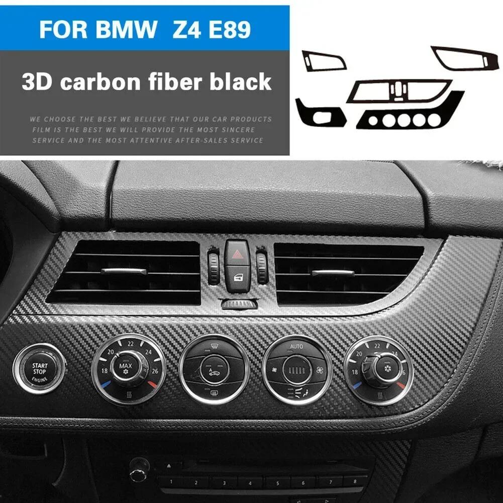 Для наклейки на интерьер из углеродного волокна, наклейки для самостоятельной отделки, черные наклейки для Z4 E89 09-16 5D, наклейки на приборную панель с автоматическим переключением передач