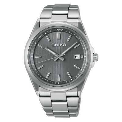 [Часы] Мужские серебряные часы Seiko Selection S Series Premium Stainless Radio Solar SBTM347