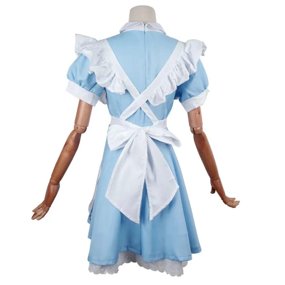 Карнавальный костюм на вечеринку в стиле «Синий горничный» 2024 Cos Лолита Костюм Сценический костюм