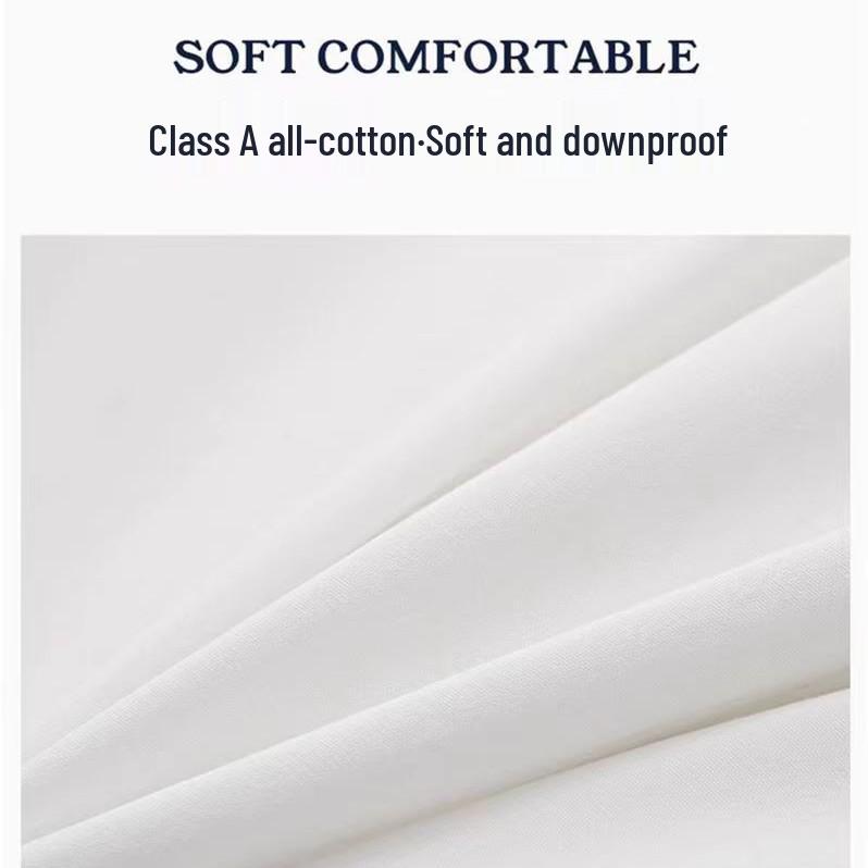 All-Cotton Neck & Ear Protection Pillow for Adults - Soft & Firm Support for Side Sleepers