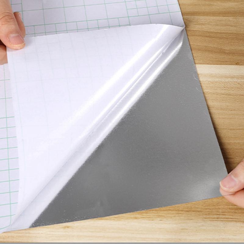 Самоклеящиеся наклейки на зеркало Гибкие зеркальные листы Разрезаемые настенные зеркала DIY PET Не стеклянные наклейки на зеркало Зеркальная стена