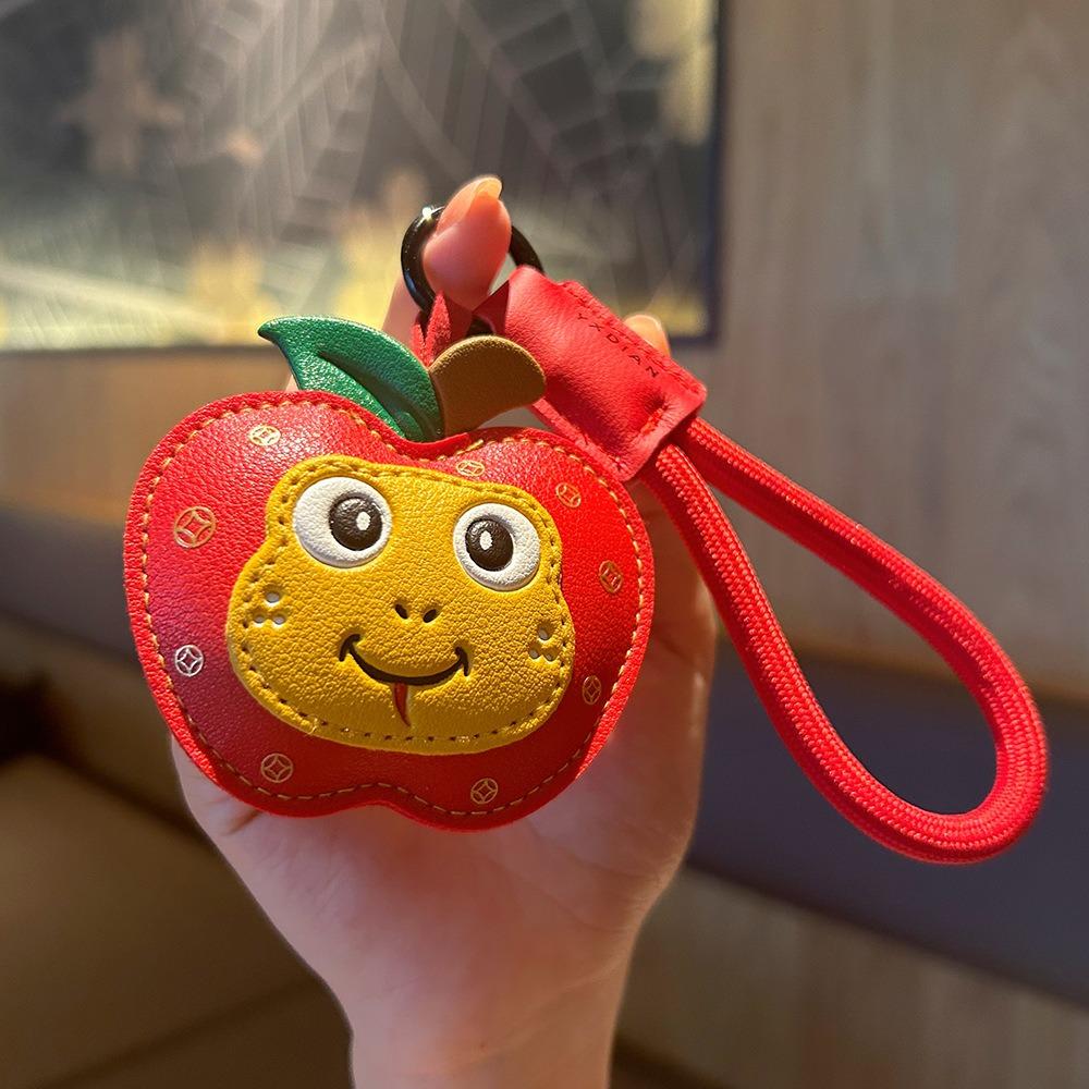 Hanging New Year Keychain Leather Spring Festival Pendant Cartoon Snake Pendant Men