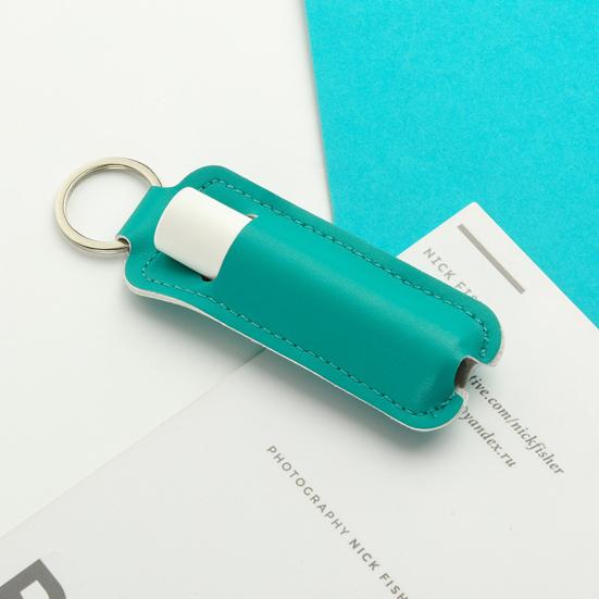 Lipstick Storage Bag Small Portable Lip Balm Bag with Keychain Convenient Lipstick Carrying Case for Outdoor