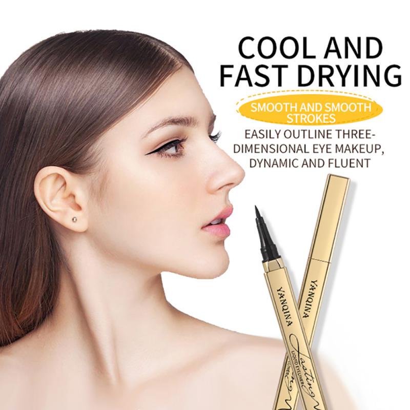 4D черная подводка для глаз, водостойкая жидкая подводка для глаз, косметическая ручка, долговечная быстросохнущая подводка для глаз, карандаш для глаз